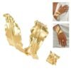 1024.. conjunto de pulsera y anillo de espiral dorado