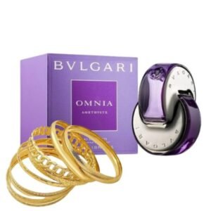 bvgari omnia amethyste eau 65ml + pulseras